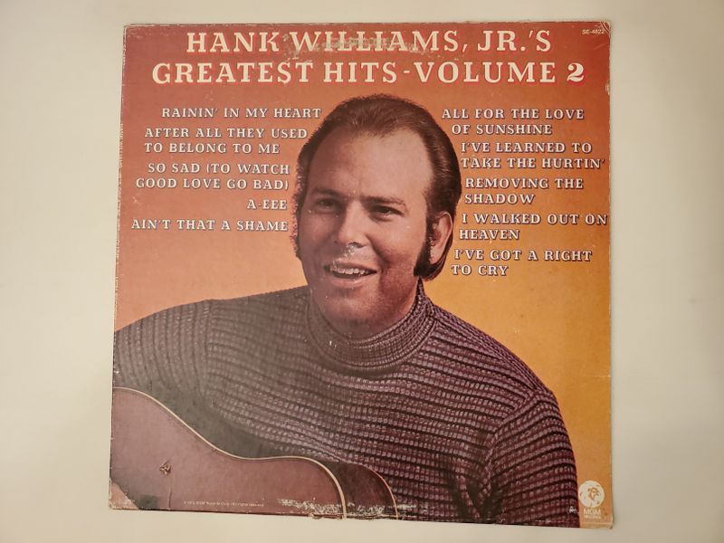 Hank Williams, Jr. Greatest Hits - Volume 2 vinyl record